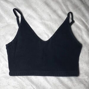 John Galt / Brandy Melville Navy V-Neck Bra Top